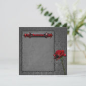 ブラッドローズ ゴシックウェディング 招待状 (スタンド正面)