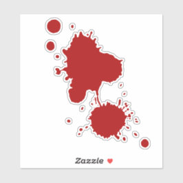 ブラッド（ばちゃばちゃ）跳ねるホロ シール