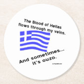 ブラッド・オブ・ヘラス&オウゾ ラウンドペーパーコースター (正面)