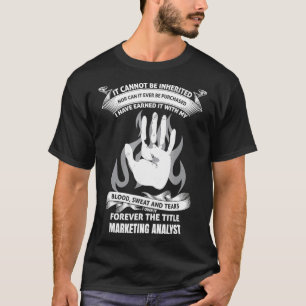 ブラッド・スウェット・アンド・ティアーズ マーケティング・アナリスト・シャツ Tシャツ