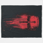 ブラッド・ナイト フリースブランケット (正面(横))