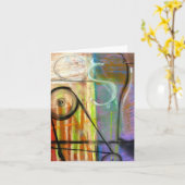 ブラッド・ヒネスによる工業用錬金術マシンノートカード カード (黄色い花)