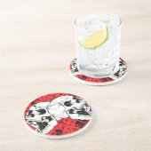 ブラッド・レッドのスカルを叫ぶ コースター (側面)