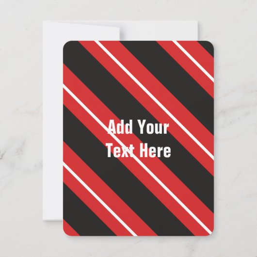 ブラッド、汗と恐怖なしラクロス招待状 招待状 (裏面)