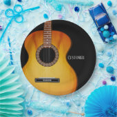 ブラッパーソナライズされたクアコースティックギター ペーパープレート (パーティー)