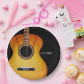 ブラッパーソナライズされたクアコースティックギター ペーパープレート (パーティー)