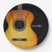 ブラッパーソナライズされたクアコースティックギター ペーパープレート (正面)