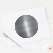 ブラッフェイクシュ金属ステンレス鋼の背景 ラウンドシール (封筒)