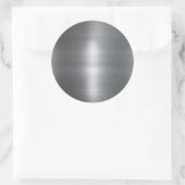 ブラッフェイクシュ金属ステンレス鋼の背景 ラウンドシール (バッグ)