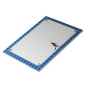 ブラッフェイクシュ金属;姿スケートで滑る ノートパッド (アングル)