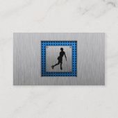 ブラッフェイクシュ金属；姿スケートで滑る 名刺 (裏面)