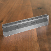 ブラッフェイクシュ鋼 デスクネームプレート (側面)