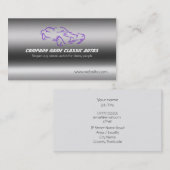 ブラッフェイクシュ鋼 – パープルクラシック自動車テンプレート 名刺 (正面/裏面)