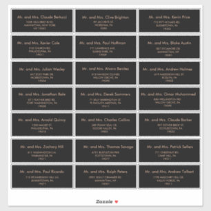 ブラッフォーマルク王室の結婚ズゲスト住所 シール