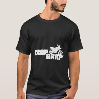 ブラップブラップダおもしろいートバイクオートバイレーシングロングSl Tシャツ