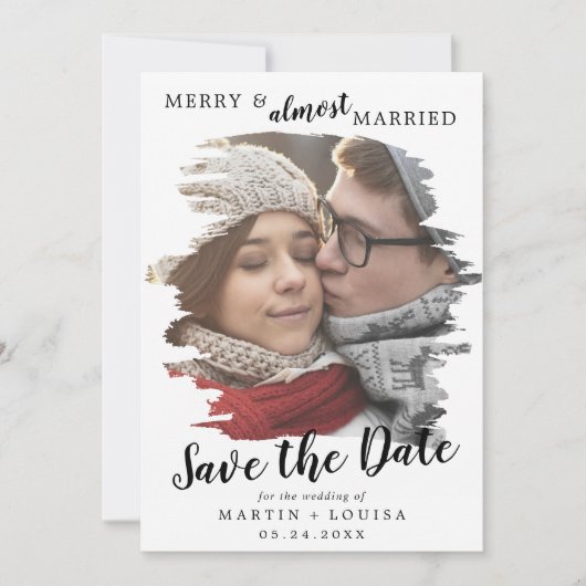 ブラッメリーシュされ結婚したて日付をほぼ保存 シーズンカード (正面)