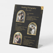 ブラッモダンクの写真結婚価格表 台座サイン (正面)