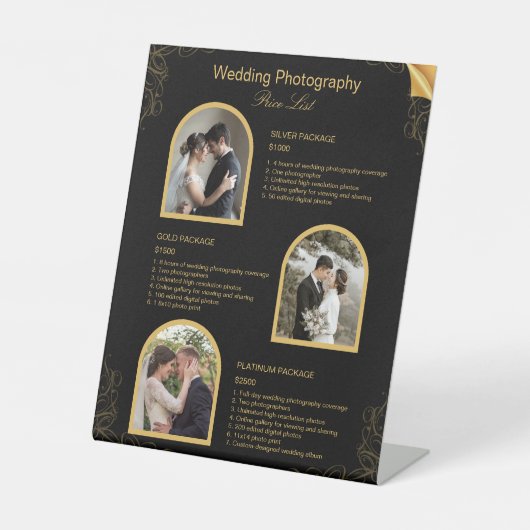 ブラッモダンクの写真結婚価格表 台座サイン (正面)