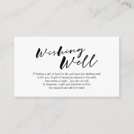 ブラッモダンクインクミニマリズムフォント，ウ結婚ィッシングウェル エンクロージャーカード