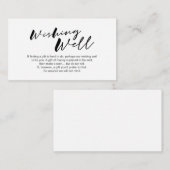ブラッモダンクインクミニマリズムフォント,ウ結婚ィッシングウェル エンクロージャーカード (正面/裏面)