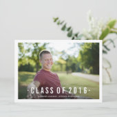 ブラッモダンククラスのフォト卒業招待状 招待状 (スタンド正面)