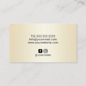 ブラッモダンクグリッタードリップスパール美しいサロン 名刺 (裏面)