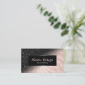 ブラッモダンクグリッターバラ金ゴールドスパイラル美しいサロン 名刺 (スタンド正面)