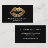 ブラッモダンクサロン金ゴールドリップス化粧アルティス 名刺 (正面/裏面)