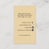 ブラッモダンクシャンパン金ゴールドグリッタータイポグラフィ ロイヤリティカード (裏面)