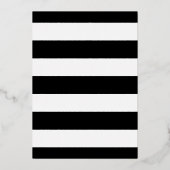 ブラッモダンクストライプタイポグラフィ結婚ズ 箔招待状 (裏面)