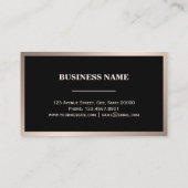 ブラッモダンクバラ金ゴールドミニマリスト名刺 名刺 (裏面)