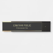 ブラッモダンク·アンド·金ゴールド·グラマー·テンプレート サインプレート (正面)