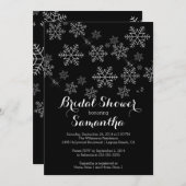 ブラッモダンク·スノーフレーク·ブライダル·シャワーの招待 招待状 (正面/裏面)