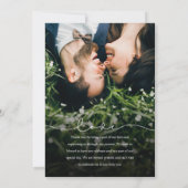 ブラッモダンク·ラミニマルブ&スクリプト感謝してい写真 サンキューカード (裏面)