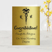 ブラッモダンク&金ゴールドナース卒業祝い カード (黄色い花)