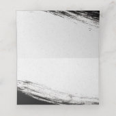 ブラッモダンク&金ゴールド水彩図形座席表 プレイスカード (内部開封)