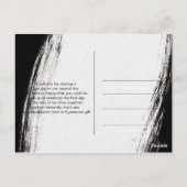 ブラッモダンク&金ゴールド水彩幾何学ありがとう  ポストカード (裏面)