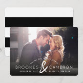 ブラッモダンシュのアンパサンド写真日付の保存 セーブザデート (正面/裏面)