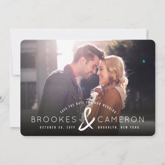 ブラッモダンシュのアンパサンド写真日付の保存 セーブザデート (正面)