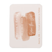 ブラッモダンシュストロークのミニマルな日付を保存 マグネット (縦)