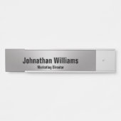 ブラッモダンシュ仕上げメタルルック名プロフェッショナルタイトル サインプレート (正面)