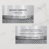 ブラッモダンシュ仕上げメタルルック – 完全にカスタマイズ可能 名刺 (正面/裏面)