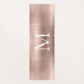 ブラッモダンシュ金属バラ金ゴールドモノグラムスクリプト ヨガマット (裏面)