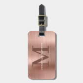 ブラッモダンシュ金属バラ金ゴールドモノグラム ラゲッジタグ (正面縦)