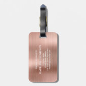 ブラッモダンシュ金属バラ金ゴールドモノグラム ラゲッジタグ (裏面縦)