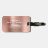 ブラッモダンシュ金属バラ金ゴールドモノグラム ラゲッジタグ (裏面横)