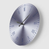 ブラッモダンシュ金属ローマ数字 ラージ壁時計 (傾斜)