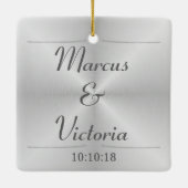 ブラッモダンシュ金結婚属 セラミックオーナメント (裏面)