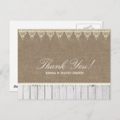 ブラッ素朴プ&ウッドストライプズありがとう ポストカード (正面/裏面)