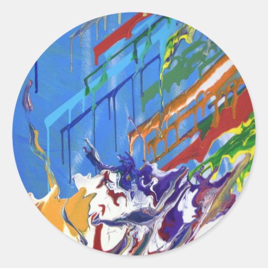 ブラッ絵を描プ ラウンドシール (正面)